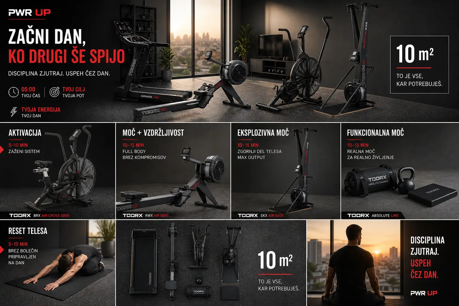 10m2 Home Gym Setup